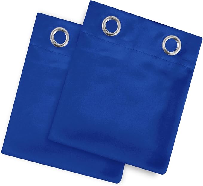 Blackout Curtains 52 x 90 Inch Long Royal Blue Curtains Set of 2 Panels Room Darkening Curtains for Bedroom and Living Room