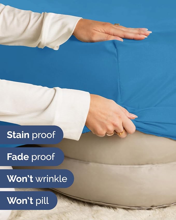 2 Pack Extra Deep Full Fitted Sheets with Extra Deep Pockets - Denim Blue | Hotel Luxury Bottom Fitted Sheets Only, Soft, Fade & Wrinkle Free, Breathable & Comfy, All Around Elastic Fitted Sheets