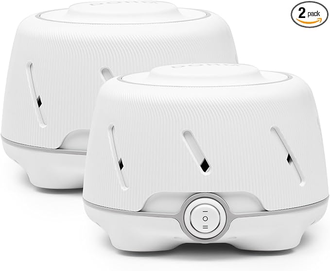 Yogasleep Dohm (2 Pack White/Gray) The Original White Noise Machine, Relaxing Natural Sound from a Real Fan, Sleep Aid & Noise Cancelling for Adults & Baby, Office Privacy & Meditation, Baby Registry