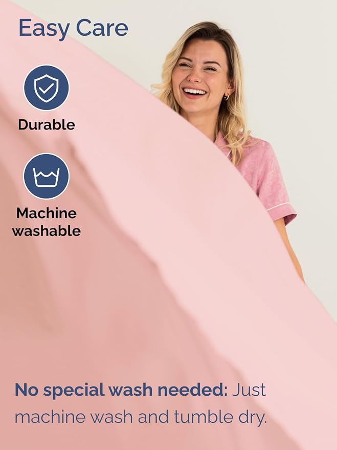 Extra Deep Queen Sheet Set - 4 Piece Breathable Cooling Sheets - Baby Pink | Easily Fits 18 to 24 inch Mattress - Ultra Soft, Wrinkle & Fade Free with Extra Deep Pockets - Comfy Hotel Luxury Bedding
