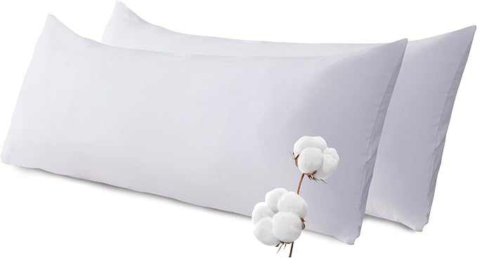 SHOUREN Large Body Pillow,Long Bed Pillow for Adults,20x54in | Breathable,sweat-absorbing,skin-friendly,medium firmness for side sleepers,multiple application