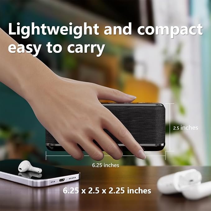 Rechargeable Sound Machine with Bluetooth Speaker, White Noise for Sleep | 15 Soothing Sounds, 3000mAh Type-C Rechargeable Battery, 30/60/120-Minute Auto-Off Timer, Memory and Portable Design