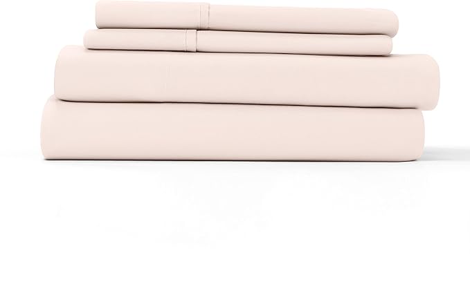 Linen Market Bed Sheets for Twin Size Bed (Blush) - Sleep Better Than Ever with These Soft and Cooling Twin Sheets - Deep Pocket Fits 16" Thick Beds - 3 Piece Twin Sheet Set