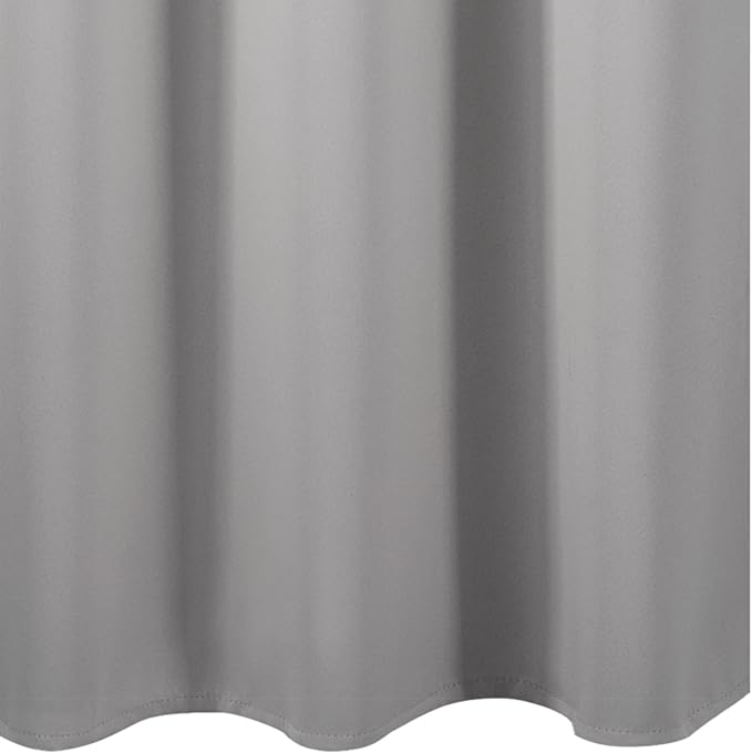 Light Grey Blackout Curtains 38 x 63 Inch Length/Set of 2 Curtain Panels/Thermal Insulated Room Darkening Blackout Curtains for Bedroom