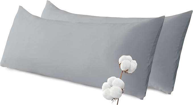 SHOUREN Large Body Pillow,Long Bed Pillow for Adults,20x54in | Breathable,sweat-absorbing,skin-friendly,medium firmness for side sleepers,multiple application
