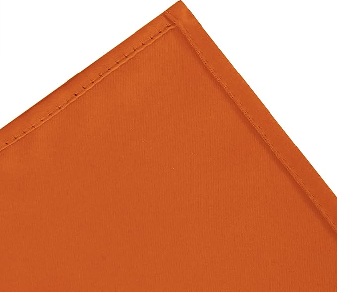 Blackout Curtains 66 x 72 Inch Long Orange Curtains Set of 2 Panels Room Darkening Curtains for Bedroom and Living Room