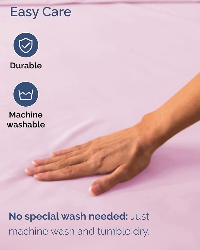 2 Pack Extra Deep Full Fitted Sheets with Extra Deep Pockets - Light Pink | Hotel Luxury Bottom Fitted Sheets Only, Soft, Fade & Wrinkle Free, Breathable & Comfy, All Around Elastic Fitted Sheets