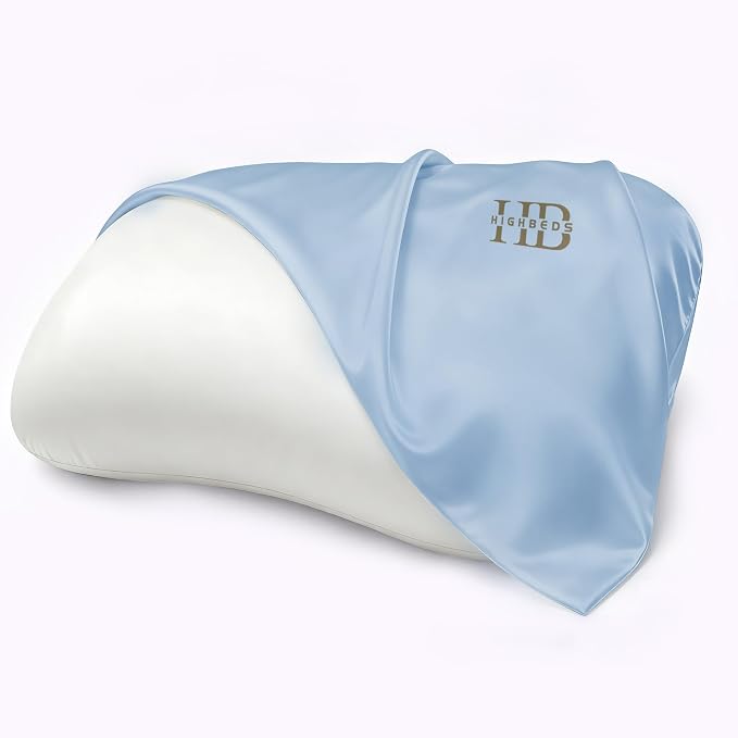 HighBeds Cervical Neck Pillowcase - Blue-2-Pack
