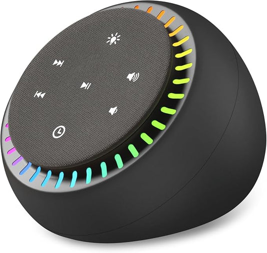 DreamSky Sound Machine for Sleep, White Noise for Sleeping Adults & Baby | Brown Noise Fan for Office Privacy & Noise Canceling, 26 Sounds & RGB Night Light, USB-C Powered for Home Travel