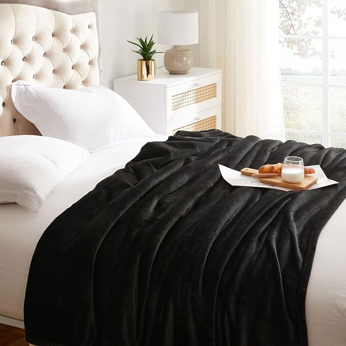 KMUSET Fleece Blanket Grey Queen Size Lightweight Cozy Plush Microfiber Solid Blanket Factory Shop