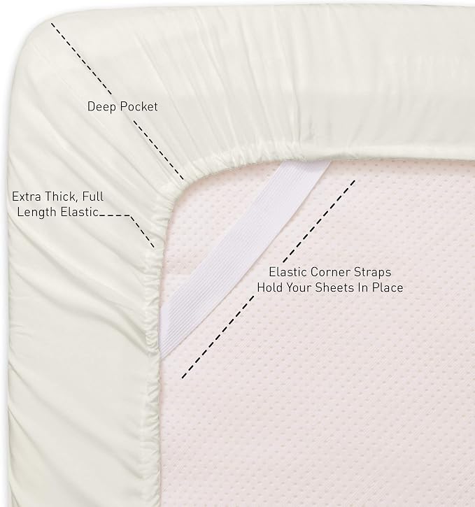 Full Size Sheet Sets - Breathable Luxury Sheets with Full Elastic & Secure Corner Straps Built In - 1800 Supreme Collection Extra Soft Deep Pocket Bedding, Sheet Set, EXTRA DEEP pocket - Full, Ivory
