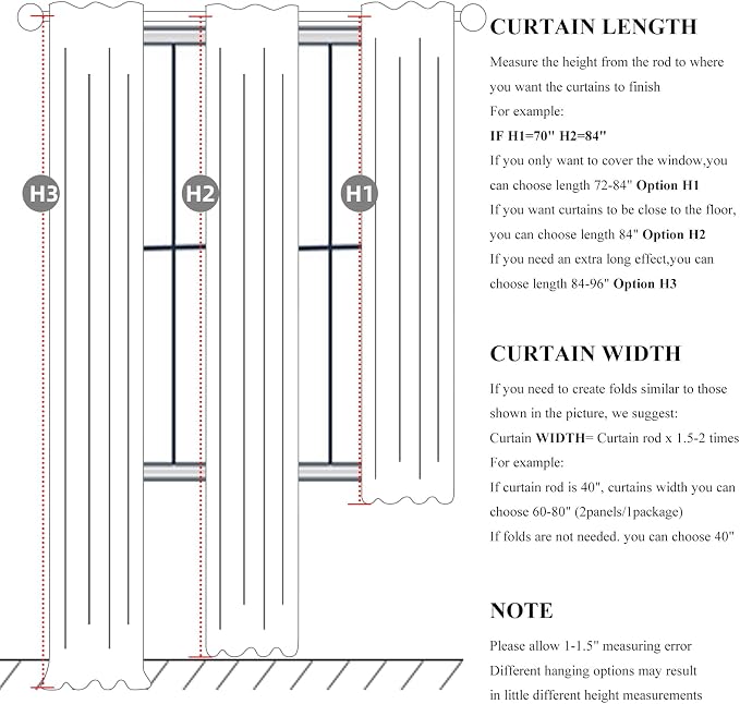 QJmydeco 45 Inch Kitchen Curtains Sets for Windows, Faux Linen Blackout Pleated Aesthetic Basement Window Curtain Back Tab 2 Panels Insulated Drapes Olive Green (50" W x 45" L Hooks&Rings Included)