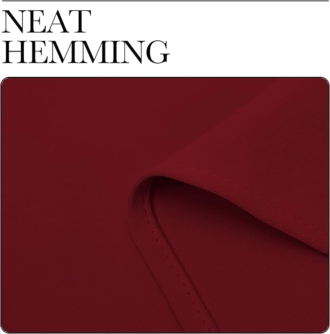 NICETOWN Blackout Draperies Curtains, 1 Pair, 55 x 90-inch, Burgundy Red | Grommet Top Thermal Insulated Blackout Decorative Curtains for Thanksgiving Day & Christmas Decor