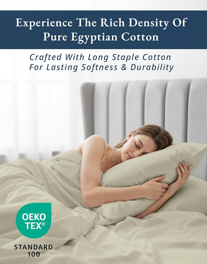 LANE LINEN Cotton Bed Sheets Full 100% Egyptian Cotton Sateen - Linen | Pink Full Size Sheets - 4-Piece Set, For Guests And Everyday Use, For A Silky Hotel-Style Bed, Guest-Ready Comfort