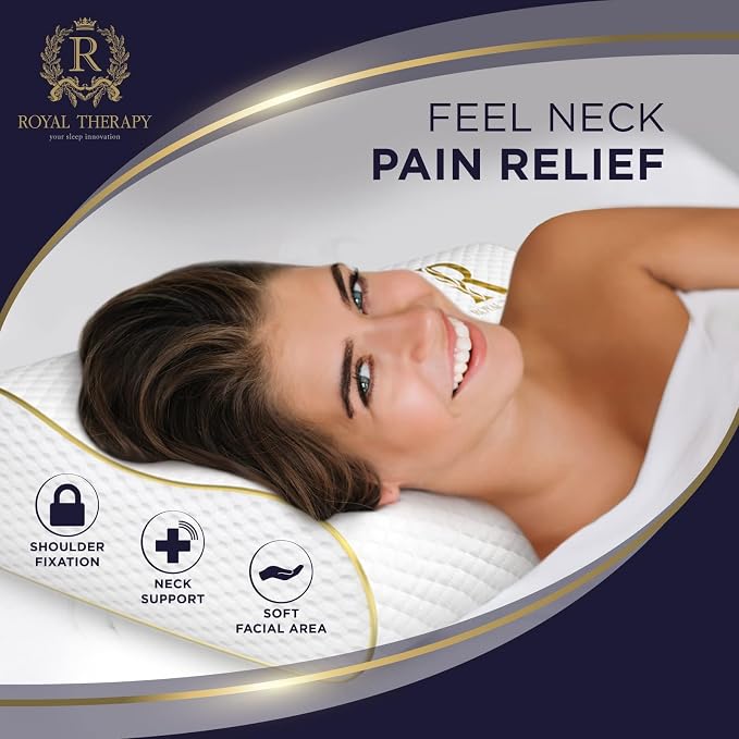 4-Layer King, Contour Pillow, Side Sleeper Pillow, Orthopedic Pillow, Neck Support Pillow, Pillow for Neck Pain, Pillow for Side Sleepers, CertiPUR-US