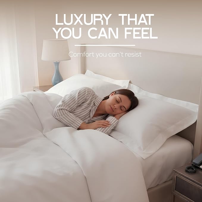Bulk 10-Pack Hotels Full Duvet Cover Set for Resort & Guest House, White | Commercial Bedding Set with 10 Duvet Covers (80x90") and 20 Pillow Shams (20x26") with 2" Flange. Comforter Not Included.