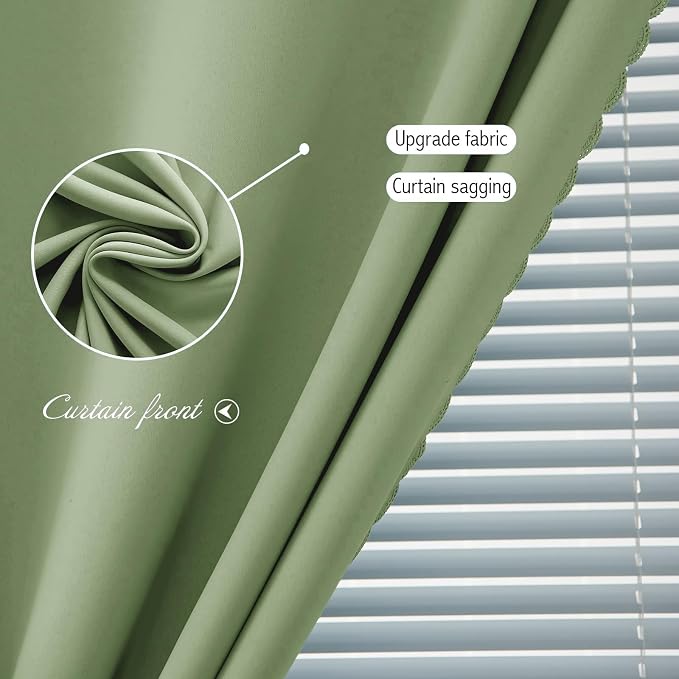 Portable Light Blocking Curtains Self-Stick Design, Removable Adhesive Window Shades for Apartment Office, 71" W x 84" L, Sage Green, 1 Panel