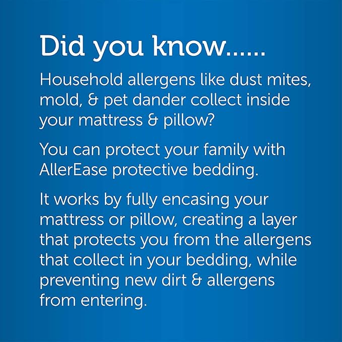 AllerEase Maximum Allergy Mattress Protector, King Size