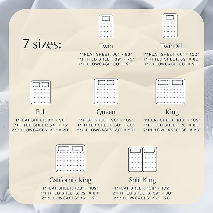 LuxClub Twin Size Sheets Set, Cooling & Soft Deep Pocket Bed Sheets, 3PC | LuxClub Silky Fitted Sheet & Pillowcase Sets, Breathable Hotel Luxury Bedding for Mattress Wrinkle Free, Baby Blue