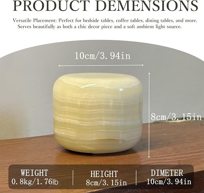 Marmor Marble Lamp Table Lamp Unique Lamp Type-C 3 Way Bedside Lamp Ambient Lighting for Bedroom Night Stands Night Light Decorative LED Warm Ambient Portable Lamp for Rechargeable (Eastern Jade Glow)