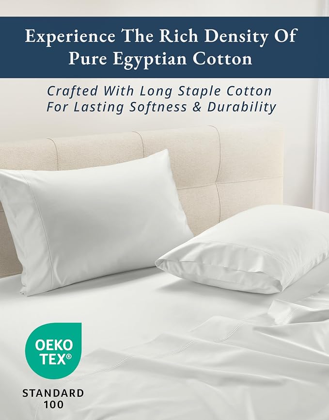 LANE LINEN Extra Deep Pocket King Sheet Set Sateen Weave - Vaporous Gray | Alaskan King Sheets - 4-Piece Set, For A Luxurious Night's Sleep, For A Silky Hotel-Style Bed, Guest-Ready Comfort
