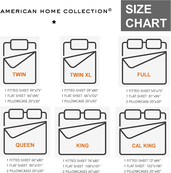 American Home Collection Twin XL Sheet Set - Ultra-Soft Microfiber 15-Inch Deep Pocket - College Dorm Bed Sheets, Wrinkle Free (Lime Green)