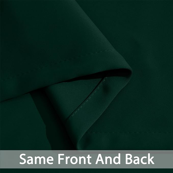 Yakamok Room Darkening Curtains 52x84 inch Pine Tree Green-Living Room | 2 panels,grommet blackout window treatment,thermal insulated,light blocking drapes,privacy protection,bedroom dining room