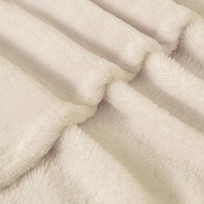 BEDELITE Fleece Blanket Soft Plush King Size Bed Blanket Beige 108"x90" | Ultra Soft Fleece, Plush Microfiber, Lightweight Warmth, All Season Comfort, Fade Resistant, Machine Washable
