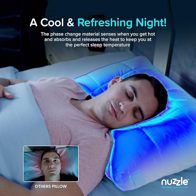 Nuzzle Neck Pillow Adjustable King Size Set of 4,Soft Luxury Hotel Feel | Bed Pillows King Size Set of 4 with Adjustable Height & Firm Feel for Side, Back and Stomach Sleepers–Gift for Women & Men