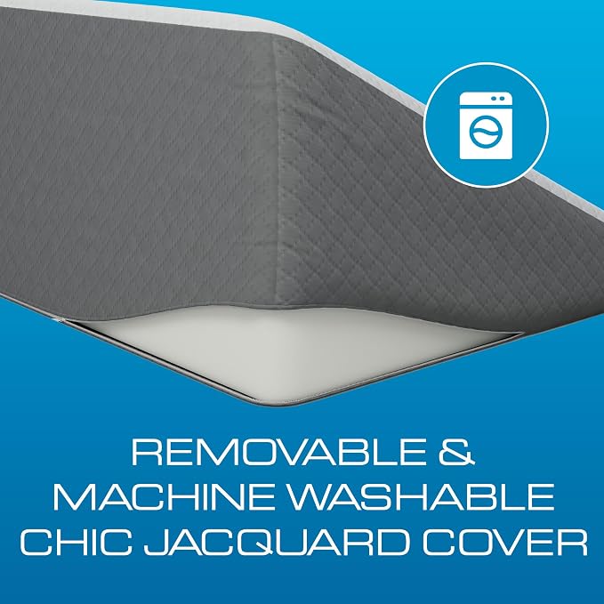Kolbs Bed Wedge Pillow for Sleep Apnea, FSA Eligible Acid Reflux, and Back Pain Relief, with Chic Jacquard Cover - Headboard Wedges for Sleeping (Extra Wide 12" Height)