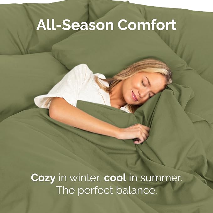 Cal King Flat Sheet - Single Top Flat Sheet Only - Cooling - Sage Green | Hotel Luxury Top Flat Sheet Only, Ultra-Soft, Breathable & Cooling, Fade & Wrinkle Free, Easy-Care, Stain & Shrink Resistant