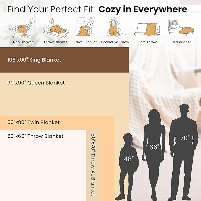 EXQ Home Fleece Blanket Twin Size for Couch or Bed - 3D Imitation Turtle Shell Jacquard Decorative Blankets - Cozy Soft Lightweight Fuzzy Flannel Blanket Suitable for All Seasons(60"×80",Brown)