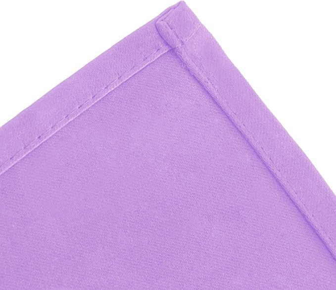 Lavender Blackout Curtains 34 x 63 Inch Length/Set of 2 Curtain Panels/Thermal Insulated Room Darkening Blackout Curtains for Bedroom
