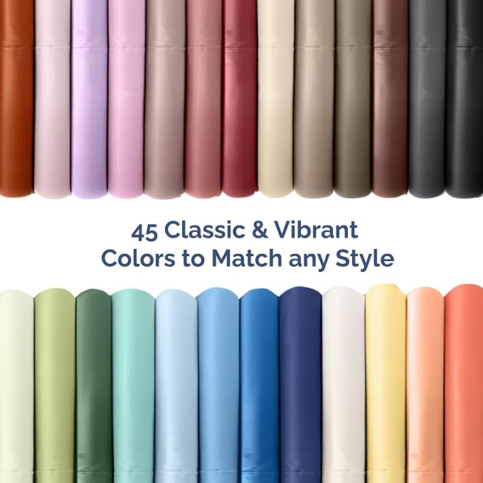 Cal King Flat Sheet - Single Top Flat Sheet Only - Soft & Cooling - Coral | Hotel Luxury Top Flat Sheet Only, Ultra-Soft, Breathable & Cooling, Fade & Wrinkle Free, Easy-Care, Stain & Shrink Resistant