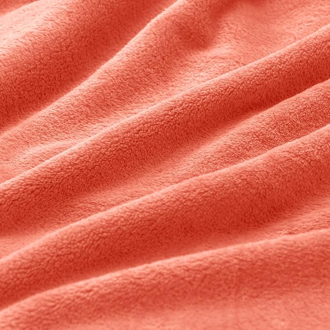 BEDELITE Fleece Blanket Soft Plush Twin Size Blanket Coral Red 60"x80" | Ultra Soft Fleece, Plush Microfiber, Lightweight Warmth, All Season Comfort, Fade Resistant, Machine Washable, Couch Sofa Bed