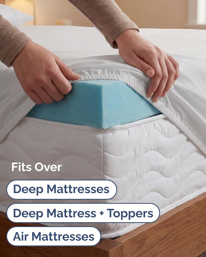 Extra Deep Twin XL Sheet Set - 4 Piece College Dorm Room - Light Grey | College Dorm Room Essentials, Easy & Secure Fit, Ultra-Soft, Wrinkle & Fade Free, Comfy Sheets Set with Extra Deep Pockets