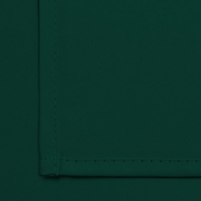 Yakamok Room Darkening Curtains 52x90 inch Length Dark Green-Living Room | 2 panels,grommet blackout window treatment,thermal insulated,light blocking drapes,privacy protection,bedroom dining room