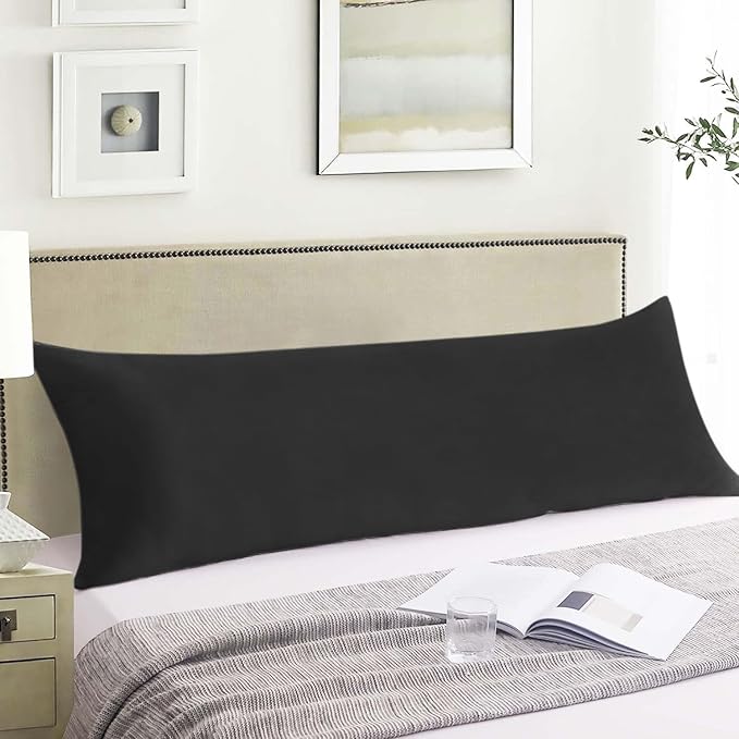 SHOUREN Large Body Pillow,Long Bed Pillow for Adults,20x54in | Breathable,sweat-absorbing,skin-friendly,medium firmness for side sleepers,multiple application