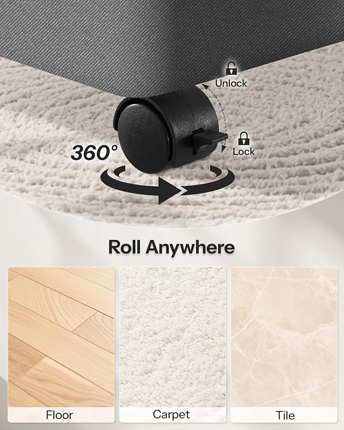 Double Laundry Basket with Wheels and Lid, 150L Clothes Hampers for Laundry | Large Laundry Hamper with 2 Sections & Removable Liner Bags, Rolling Dirty Clothes Basket for Bedroom Bathroom Dorm College