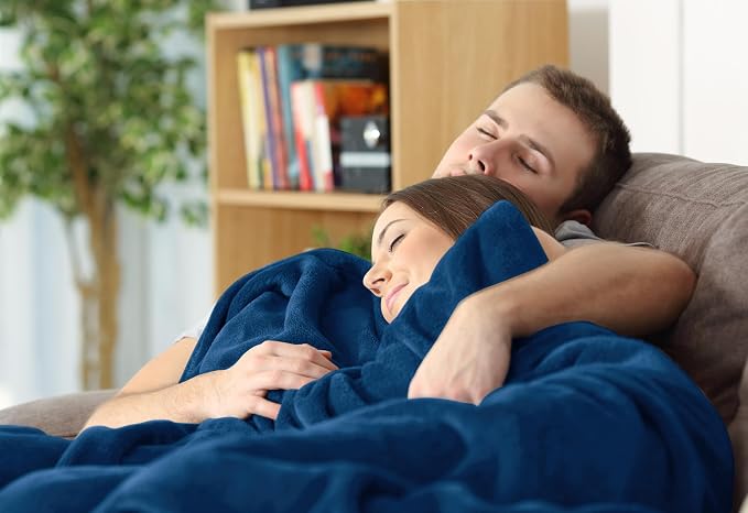 Utopia Bedding Ultra Soft Fleece Bed Blanket Full Size Navy (90x84 Inches) | Microfiber Plush Warm Lightweight Breathable Cozy Blanket Anti-Static, All Season Use, Gift for Women and Men