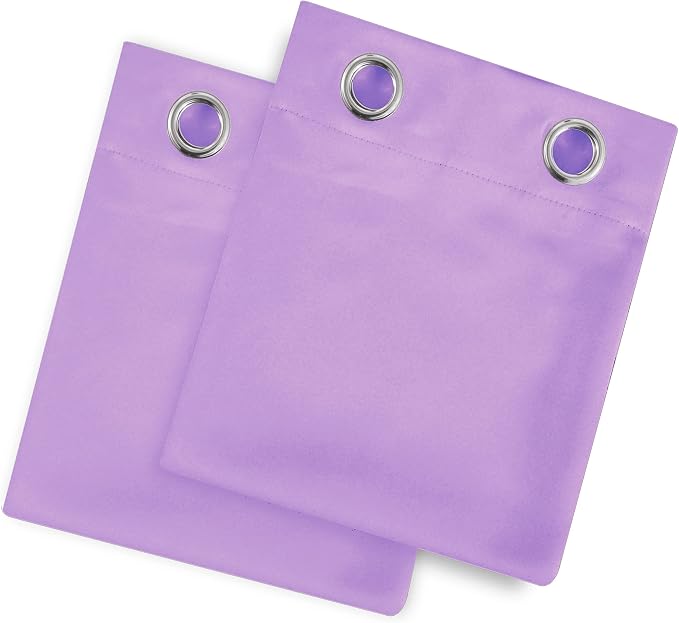 Blackout Curtains 38 x 84 inch/Lavender Curtains Set of 2 Panels/Thermal Insulated Room Darkening Bedroom Curtains