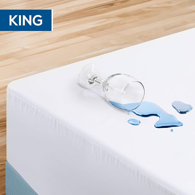 Premium Waterproof Zippered Mattress Protector King Size, 12" Depth | Utopia Bedding Bed Bug Mattress Cover, 6-Sided Mattress Encasement, Dust Mite Proof, Washable, Fits upto 12" Deep Mattresses