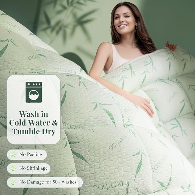 LIANLAM Mattress Topper,1200 GSM Cooling Mattress Pad,2In Extra Thick Pillow Top for Back Pain with 6"-18" Deep Pocket(Queen,60"x80")