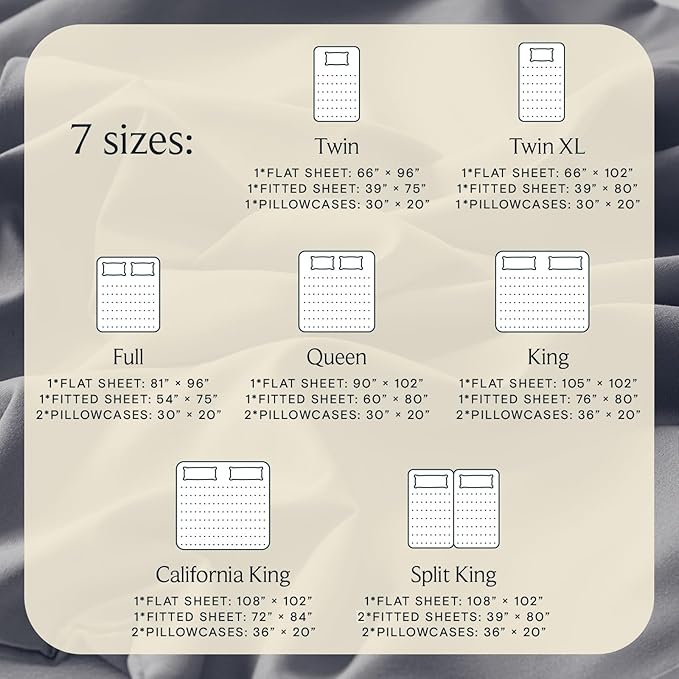 LuxClub 4 PC California King Sheet Set, Deep Pockets Wrinkle Free Cooling Bed Sheets Hotel Bedding for Women, Men, Includes 1 Fitted Sheet, 1 Flat Sheet and 2 Pillowcases-Light Grey | LuxClub Silky Fitted Sheet & Pillowcase Sets, Breathable Hotel Luxur...