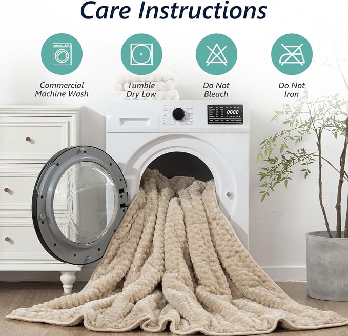 Mr. Sandman Weighted Blankets for Adults, Queen Size 60 x 80 Inches, 20lbs | Machine Washable; Soft Warm Sherpa Fleece; Jacquard Flannel Filled with Glass Beads; Heavy Throw for Sleep and Calm; Khaki