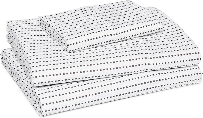 Amazon Basics Lightweight Super Soft Easy Care Wrinkle Free Microfiber 3-Piece Bed Sheet Set with 14-Inch Deep Pockets, Twin, Plum, Solid