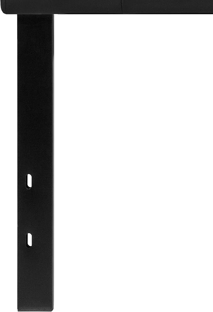 Flash Furniture Twin Tufted Vinyl Headboard, Black | Adjustable Height, Easy Install, Bedroom Decor