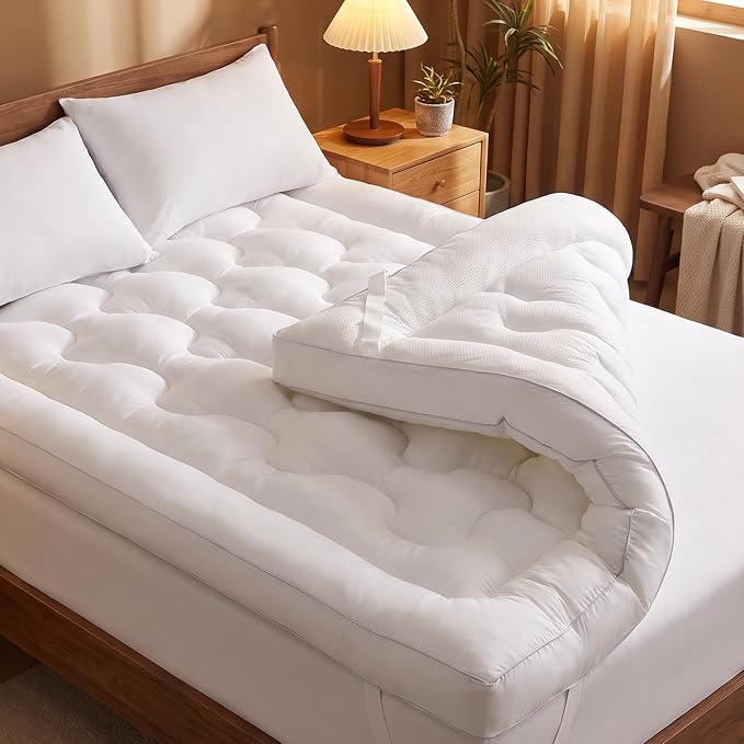 4 Inch Memory Foam Mattress Topper Back Pain Relief Twin Size | High-Density Breathable Bed Topper for Pressure Relief,Extra Thick Soft Supportive Mattress Pad 75x39x4 Inch
