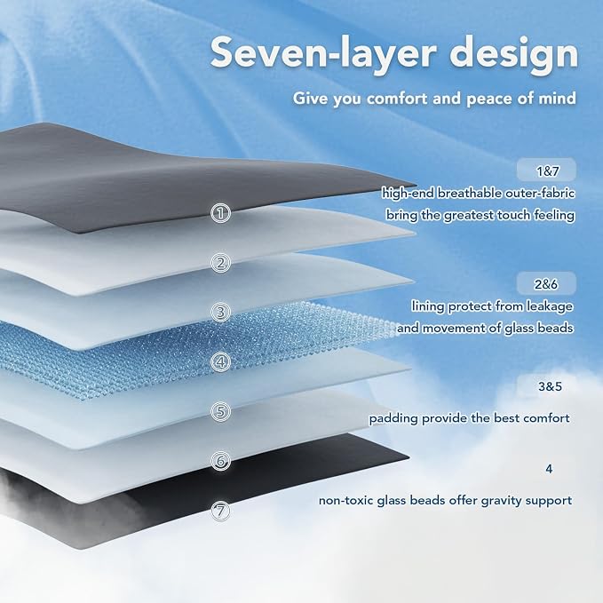 Weighted Blanket for Adults (20 lbs, 60" x 80") Queen Size Soft Cooling Heavy Blanket Sleeping, Apply to 190-210 lbs Body, Thick Breathable Blanket with Glass Bead, Easy Care