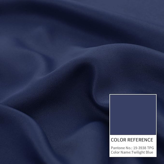 BGment Navy Blue Blackout Curtains for Bedroom 72 Inch Long - 2 Panels | Grommet Top, Black Out, Room Darkening, Sunblock, Thermal Insulated, Window Drapes for Kids Boys Room, 46x72 Inch